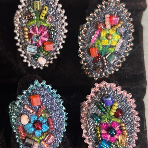 Handcrafted Beaded Statement Rings - Picture 9 of 9